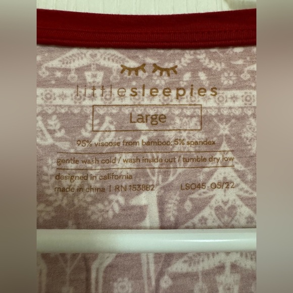 Little Sleepies Christmas Pajama Set - Size Large - Picture 3 of 8